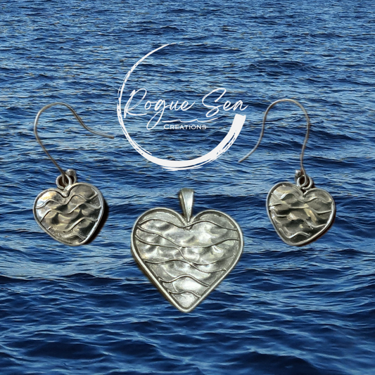 Nautical jewelry set Sea Heart