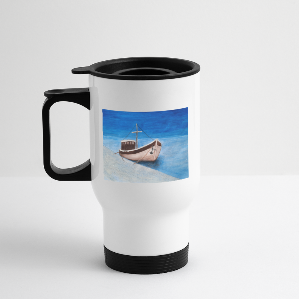 Travel mug Winter Trawler - white