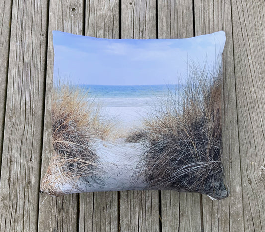 Beach decor pillow