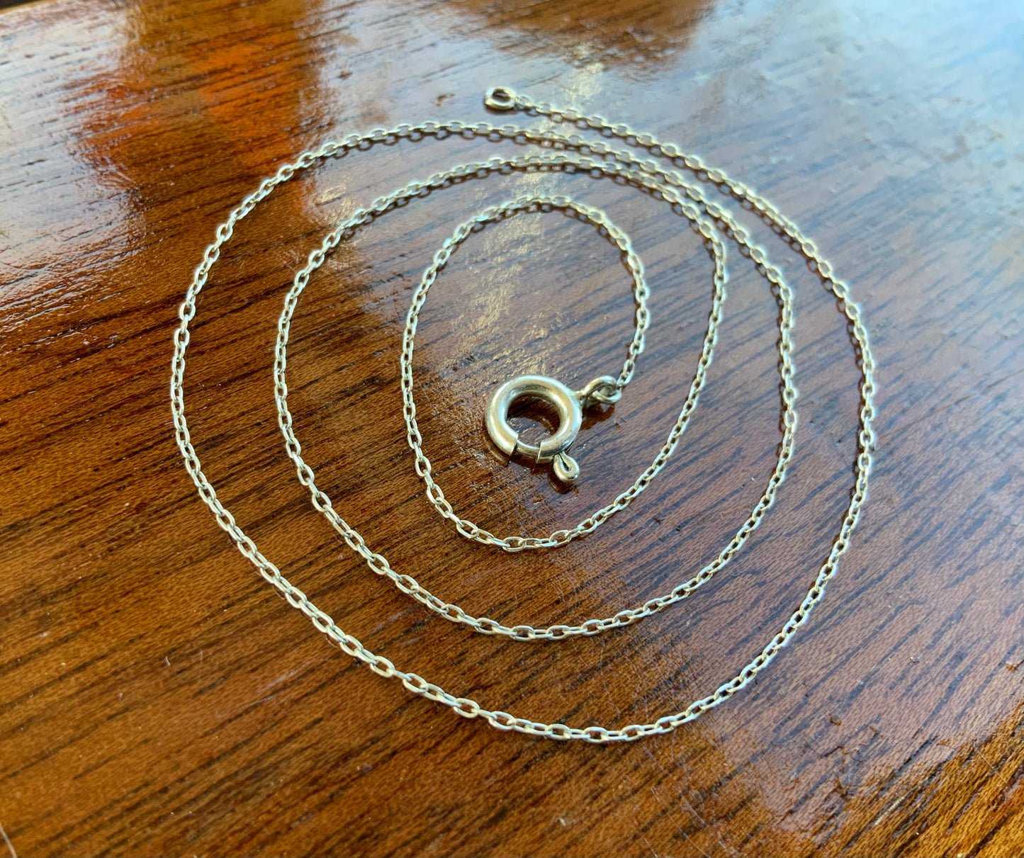 Silver chain, 45 or 50 cm