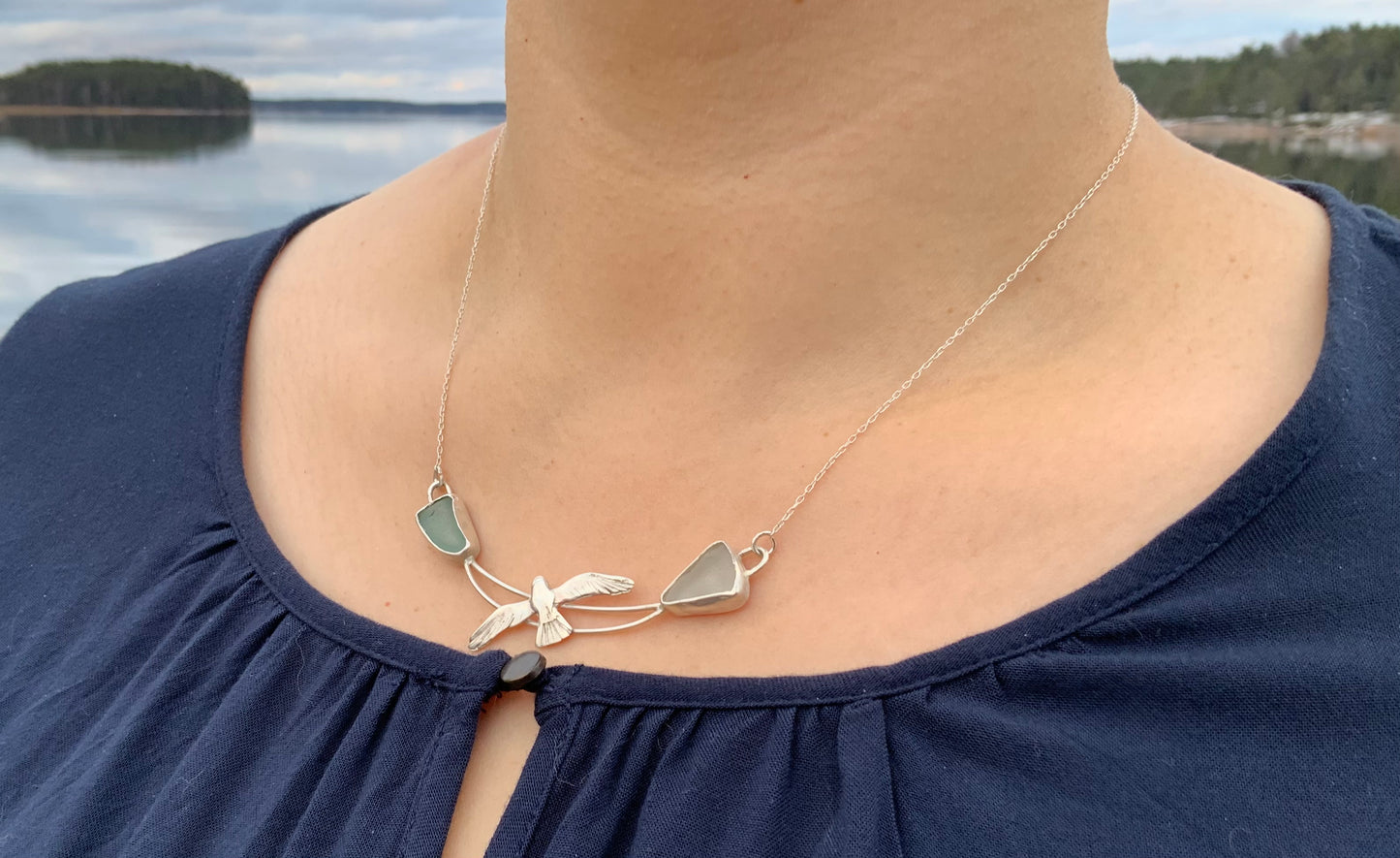 Coastal necklace Seagull 