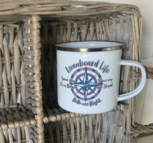 Liveaboard mug nautical lifestyle