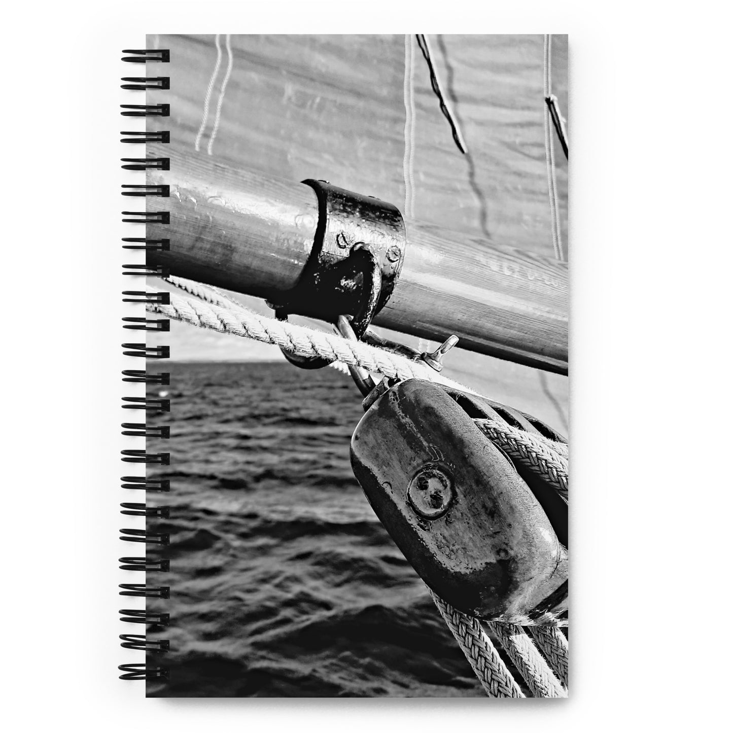 Traditional sailing mainsail notebook