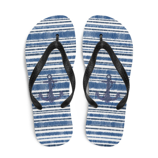 Blue Nautical stripe sandals
