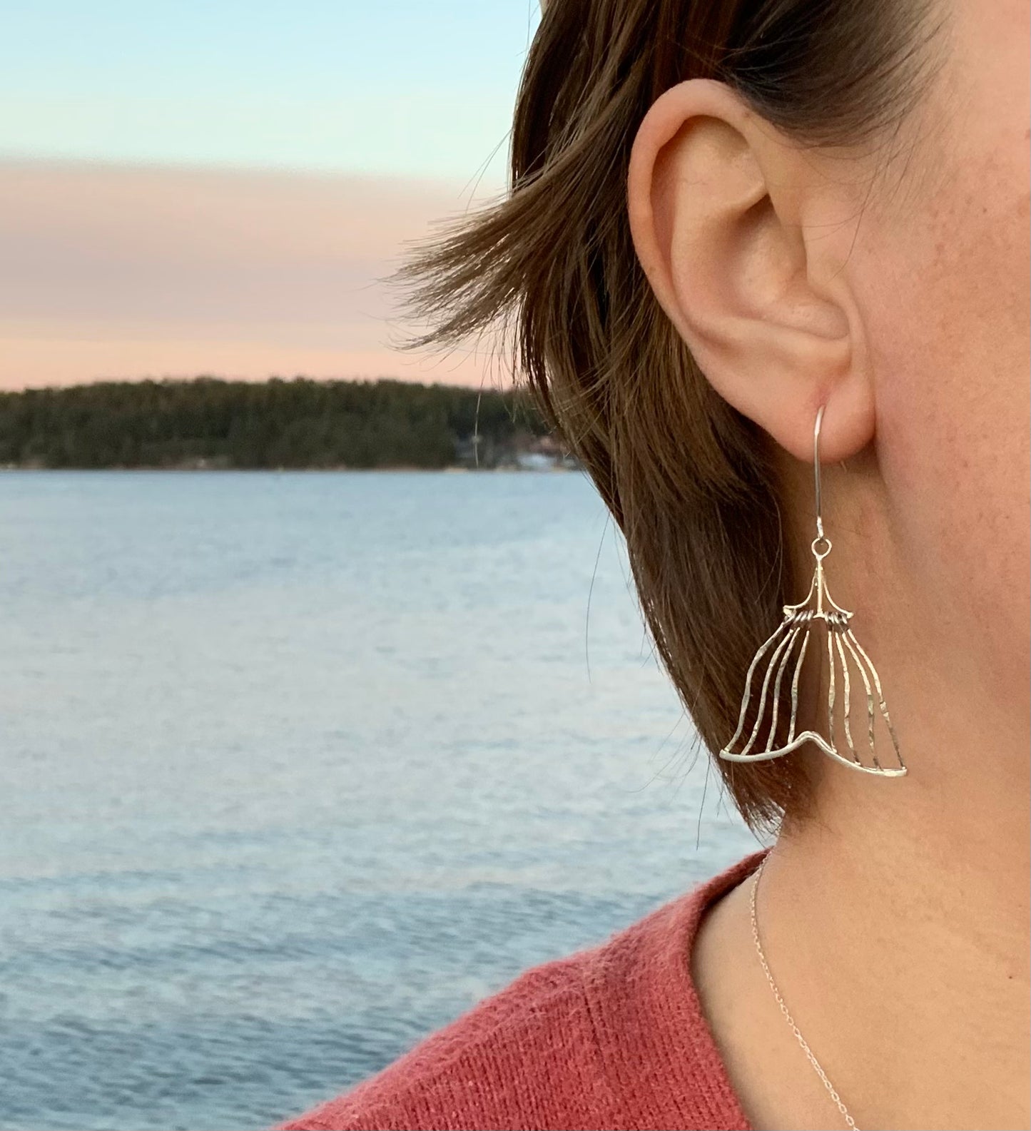 Sea themed fishtail earrings