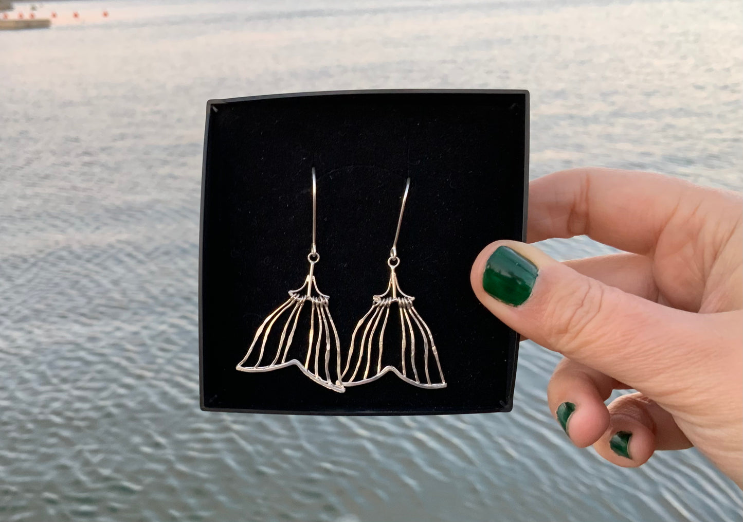 Coastal jewelry fishtail earrings