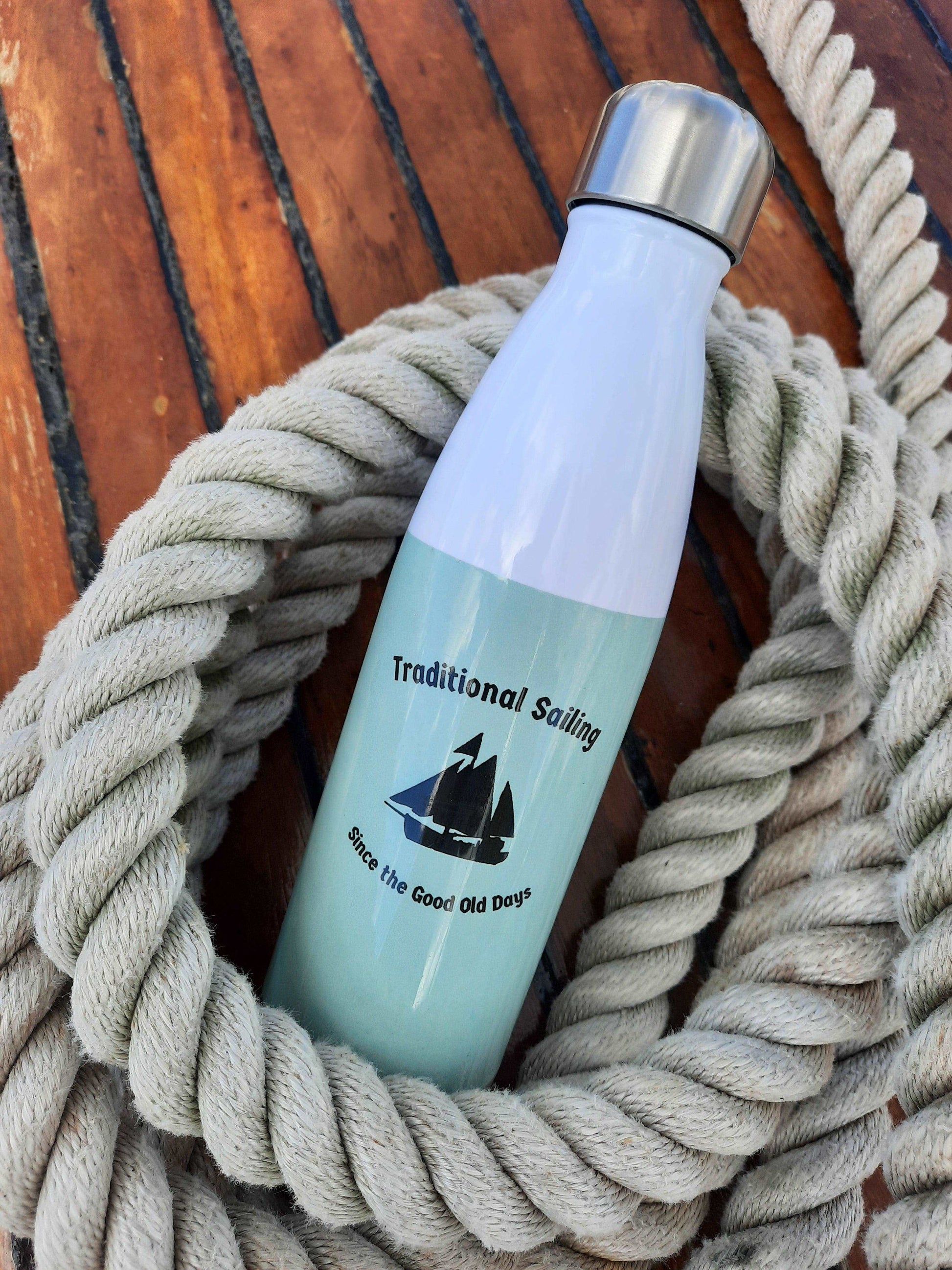 Sea nostalgia traditional sailing ship thermos