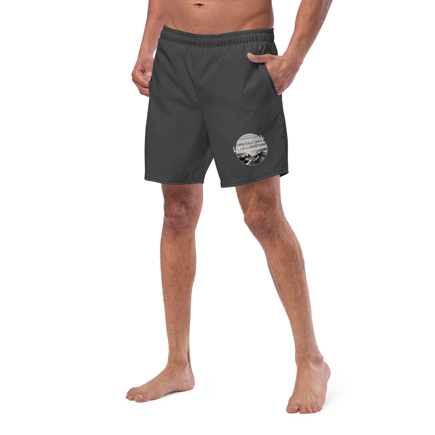 Dark Life is Swell swim shorts