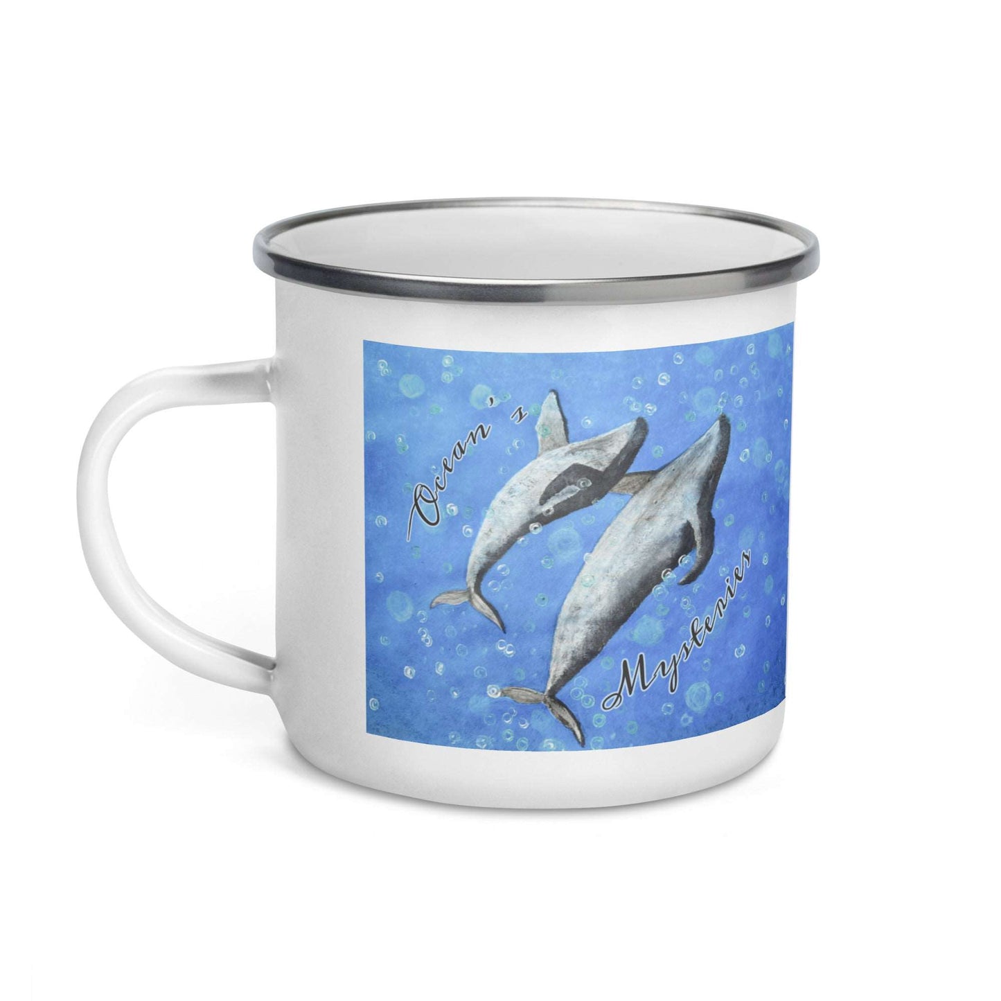 Enamel mug Ocean’s Mysteries Whales
