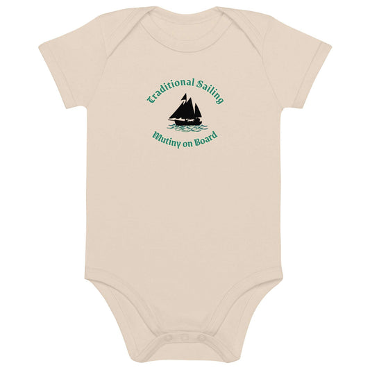 Traditional sailing mutiny on board nautical snapsuit