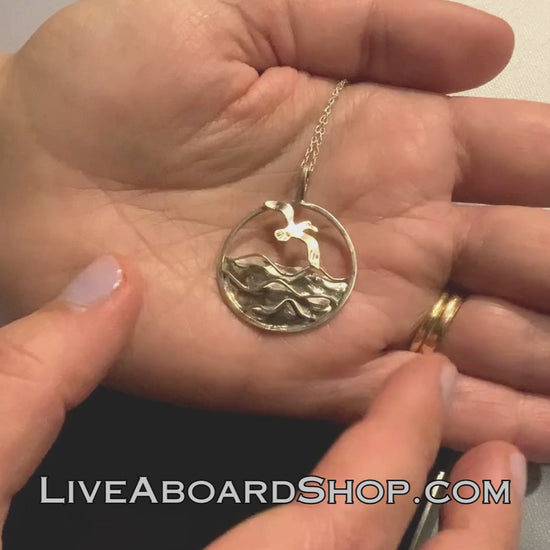 Sea themed Albatross pendant