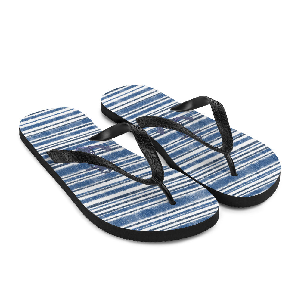 Blue Marine Stripe sandals