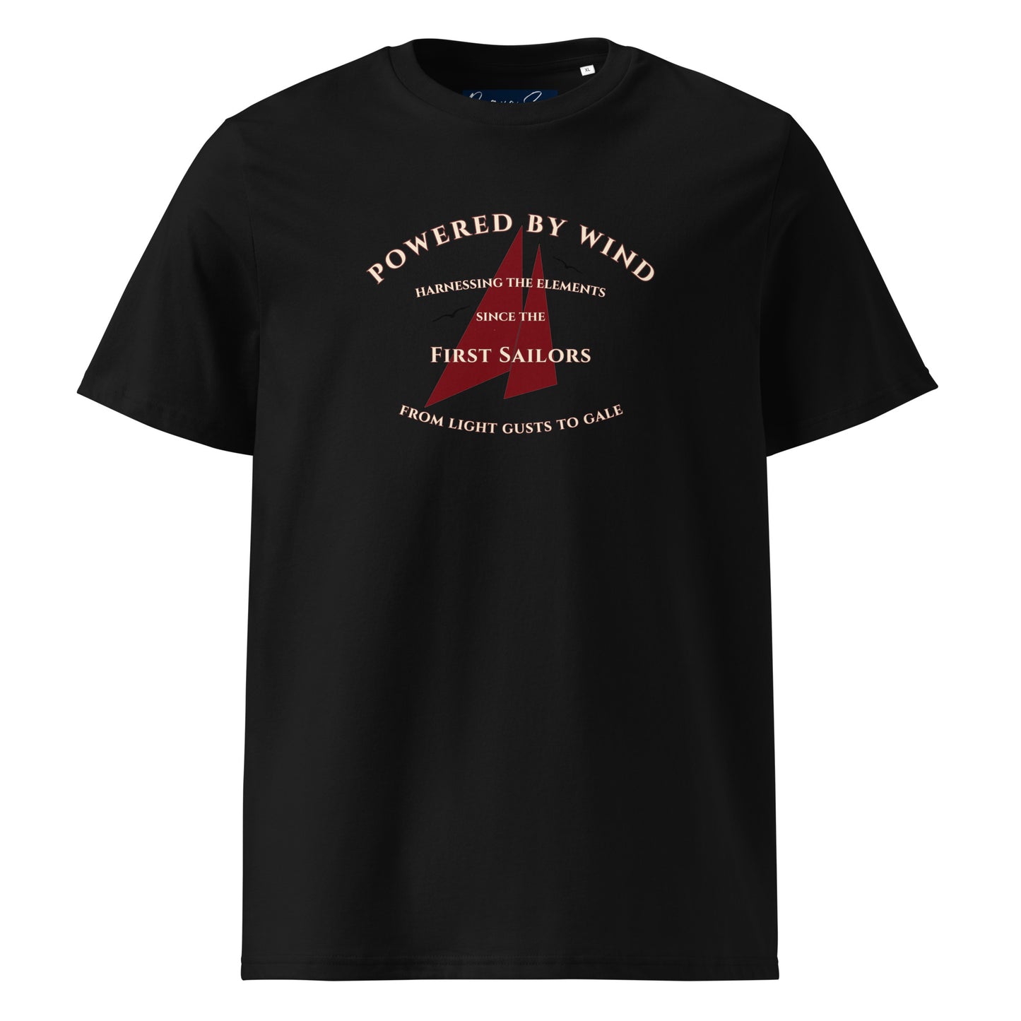 Powered by Wind t-shirt red foresails