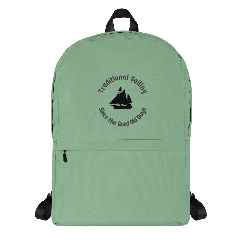 Traditional sailing backpack green